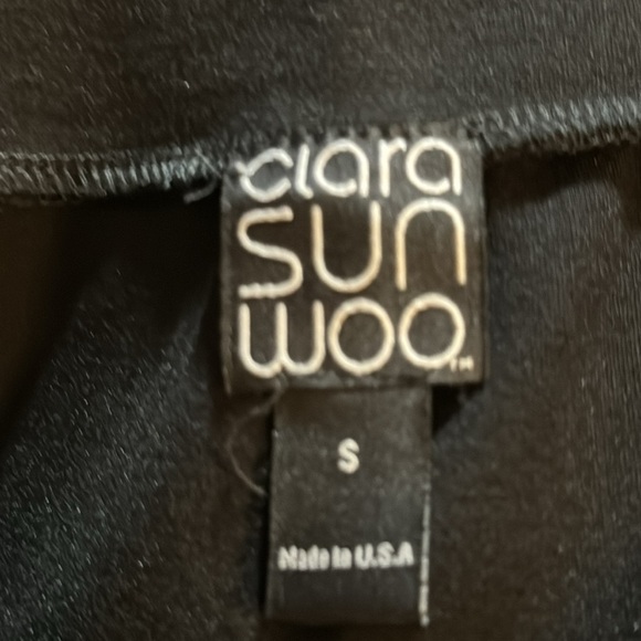 Clara SunWoo black pull on stretch pencil skirt Sz S - Picture 3 of 4